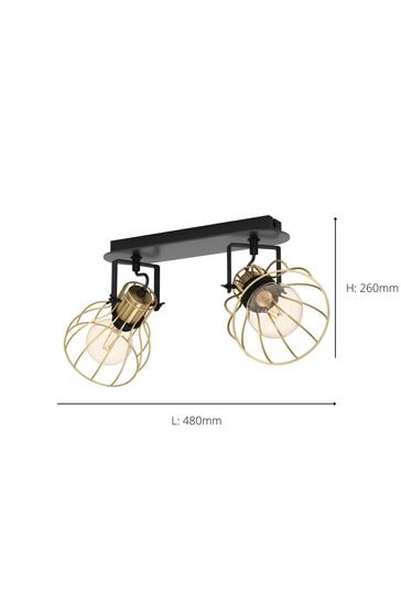 Eglo Black Sambatello Ceiling Spotlight