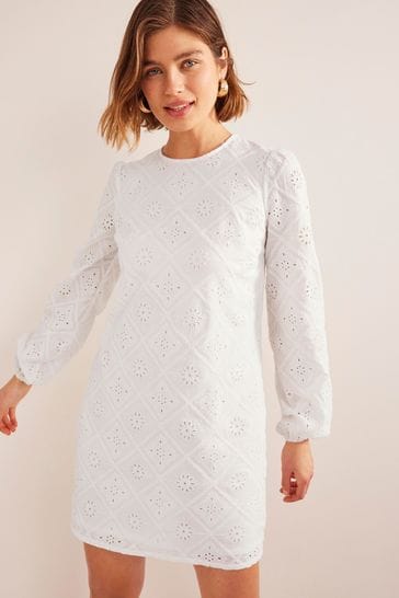 Boden broderie cheap dress
