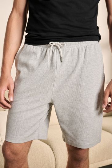 Grey Texture Lightweight Shorts