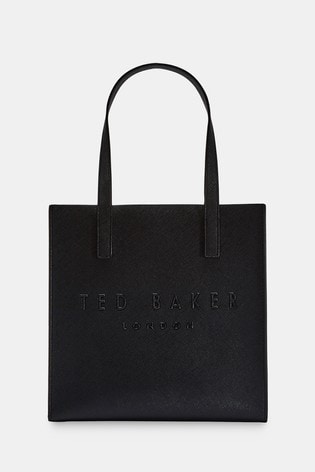 Ted Baker Black Crosshatch Small Icon Bag