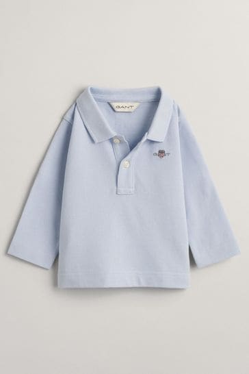 GANT Baby Shield Logo Long Sleeve Polo Shirt