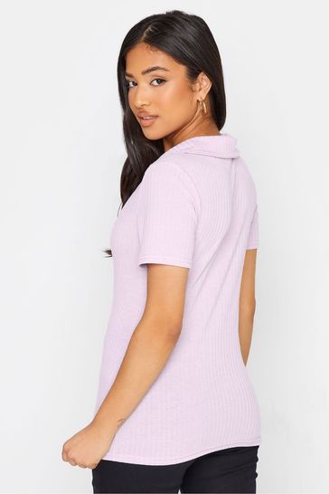 Black polo deals crop top