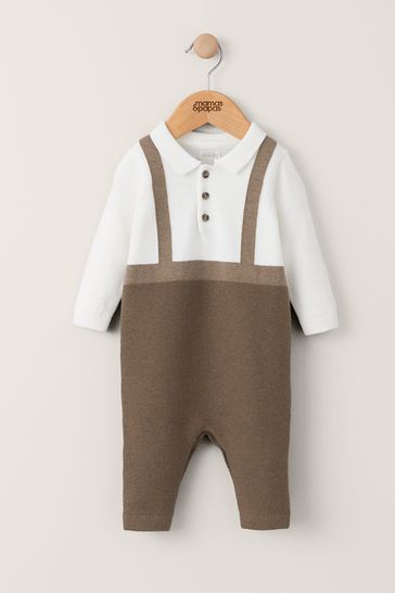 Brown romper sales