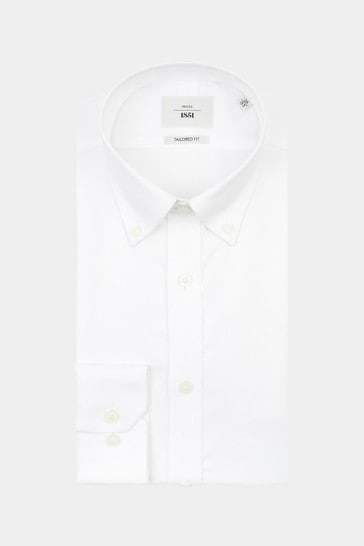 MOSS Tailored Fit White Button Down Zero Iron Shirt