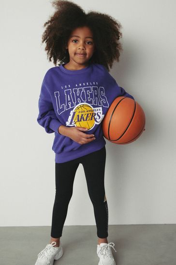 Buy Dark Black NBA Los Angeles Lakers Printed Leggings 3 16yrs from Next Egypt