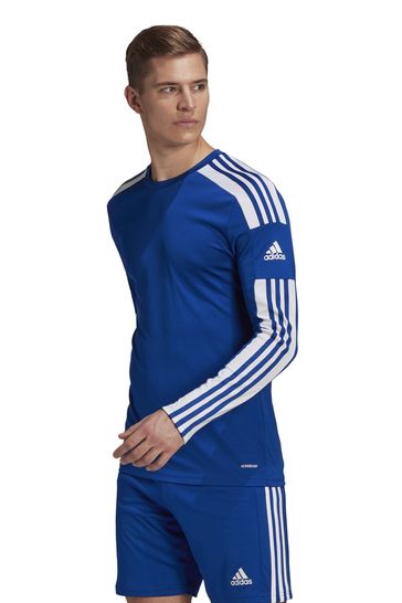 Camiseta de fútbol azul de manga larga Squadra de adidas