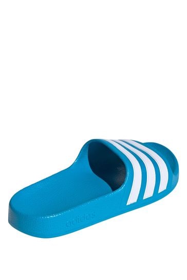 Adidas blue sandals top