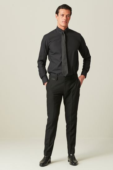 All black skinny discount suit