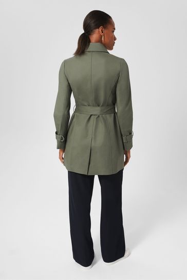 Hobbs short store trench coat