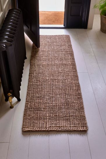 Laura Ashley Natural Gold Hand Woven Jute Runner