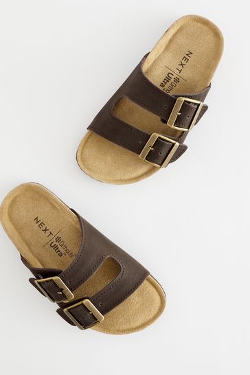 Buy Chocolate Brown Slip On Corkbed Sandals from Next Ireland