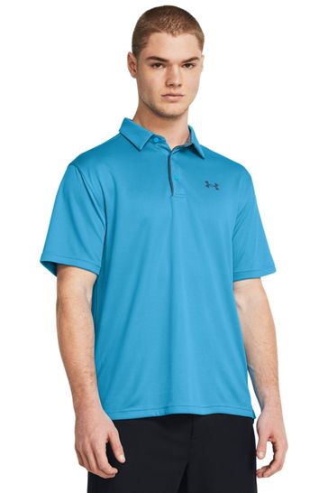 Under Armour Coral/Red Golf Tech Polo Shirt