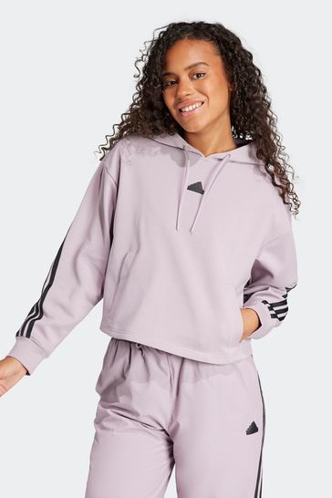 adidas Purple Sportswear Future Icons 3-Stripes Hoodie