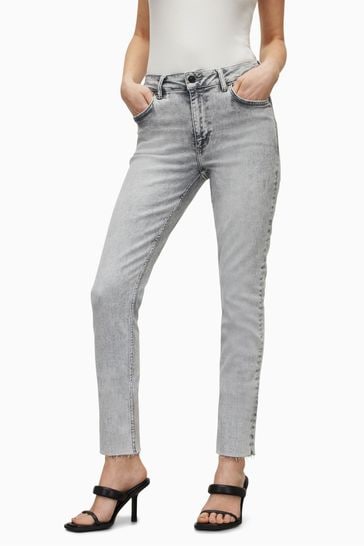 AllSaints Grey Dax Jeans