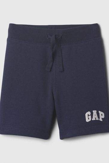 Gap Blue Pull On Logo Baby Jogger Shorts (Newborn-5yrs)
