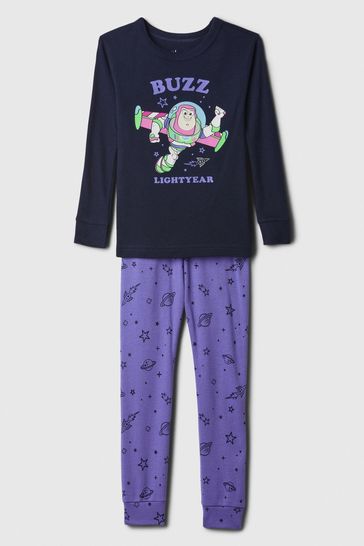 Pijama azul de algodón orgánico de Toy Story de Disney (6meses-5años)