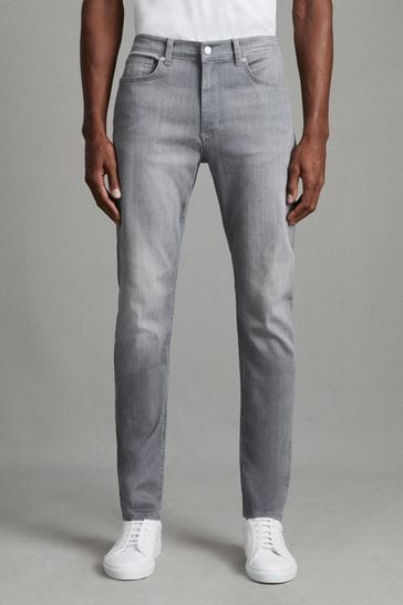 Reiss Grey Harry Slim Fit Jersey Jeans