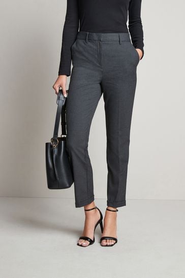 Buy Black Tailored Taper Trousers from the Next UK online shop