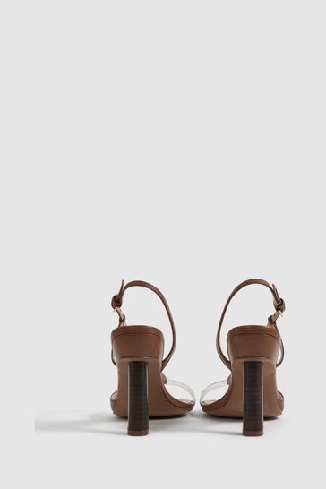 Clear tan heels online