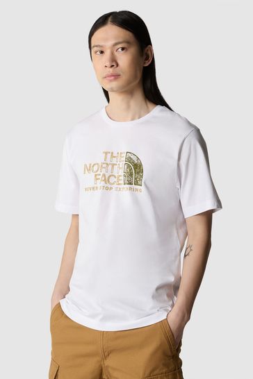 Khaki north face t shirt outlet