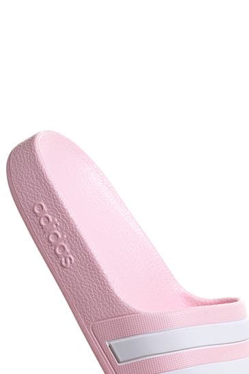 Buy adidas Pink Adilette Youth Aqua Kids Sliders from Next Luxembourg