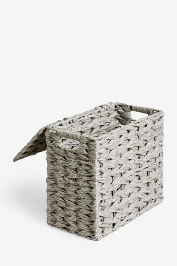 Plastic wicker storage baskets shop