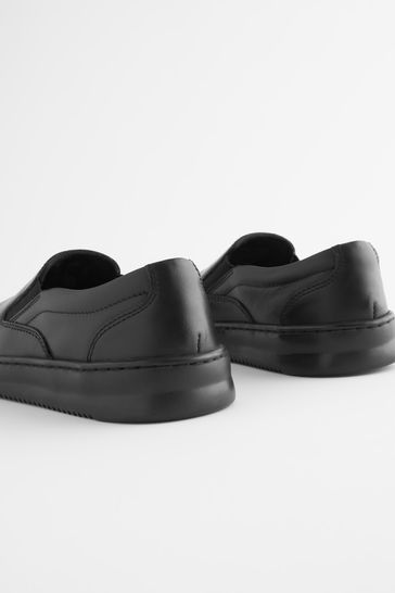 Black slip on shoes school store