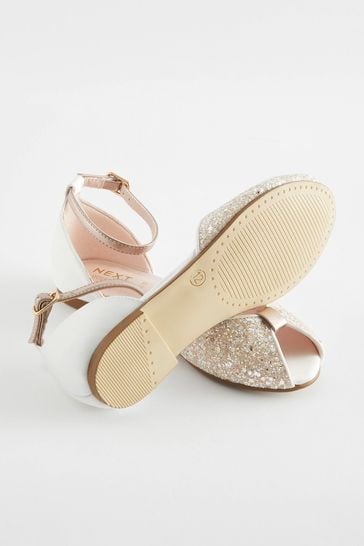 Gold bridesmaid flats sale
