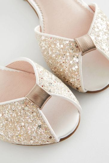 Gold sparkling clearance shoes