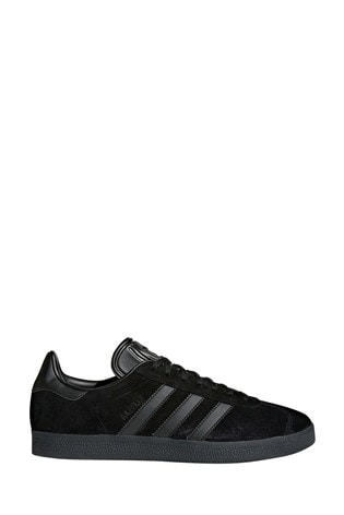 adidas originals gazelle black trainers