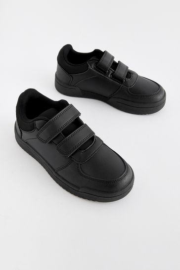 NEXT Black Standard Fit F Touch Fastening School Shoes us2 Boys