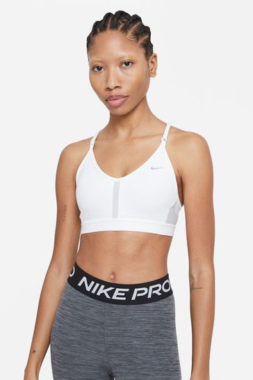 White v neck sports bra outlet