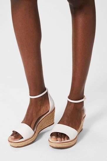 Hobbs white sandals hotsell