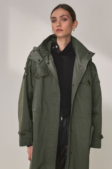 Khaki waterproof best sale coat womens