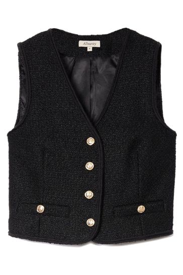 Black tweed deals waistcoat
