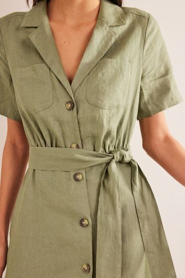 Boden linen hotsell shirt dress