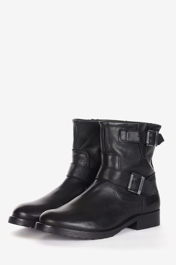 white company black boots