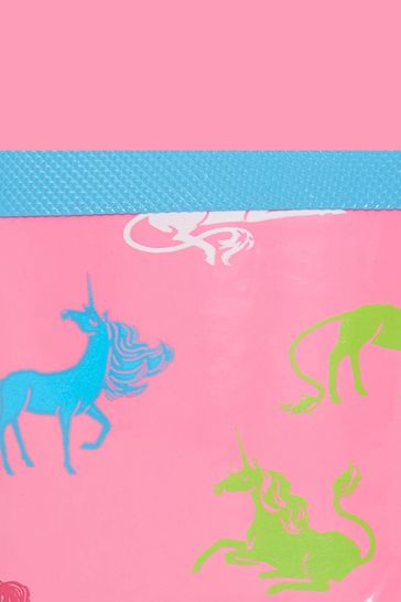 Hatley Pink Mystical Unicorn Shiny Wellies