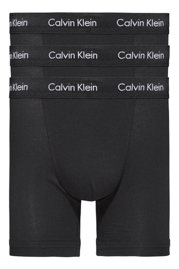 Calvin Klein 3 Pack Cotton Stretch - Longer Leg Boxer Brief Shorts