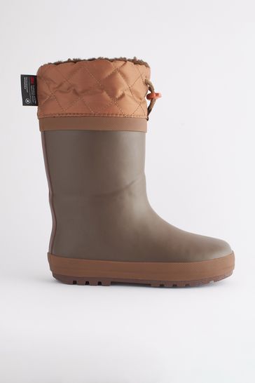 Boys fur lined wellies best sale