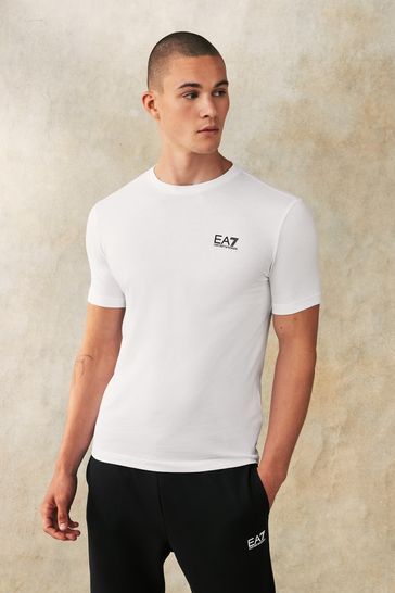 Buy Emporio Armani EA7 Core ID Logo 100 Cotton T Shirt from Next Bahrain