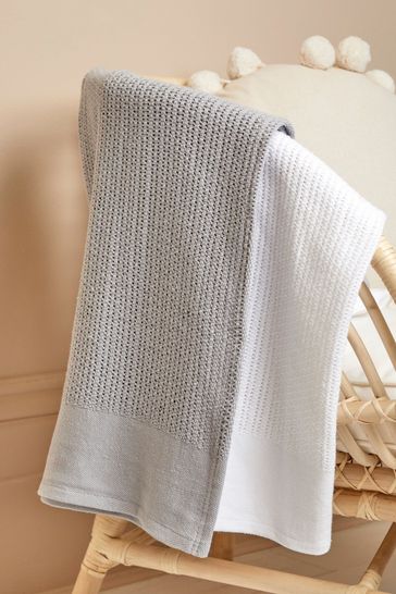 Buy JoJo Maman B b White Woven Cellular Blanket from Next USA