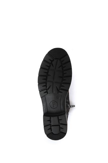 Ladies black lace clearance up ankle boots