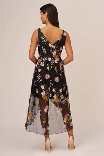 Adrianna papell floral hot sale high low dress
