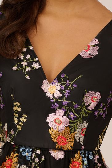 Adrianna papell embroidered dress store