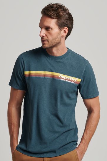 Superdry Blue Vintage Venue T-Shirt