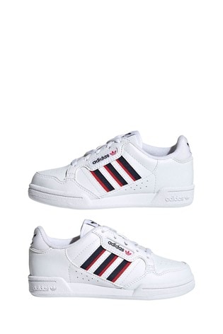 Adidas originals continental clearance 80 junior white