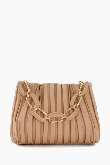 Buy Dune London Medium Dominie Pleat Black Slouch Bag from Next Canada