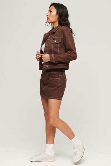Superdry denim clearance jacket womens