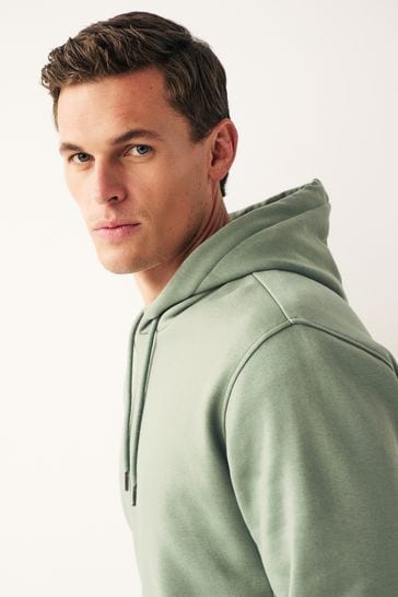 Buy Sage Green Overhead Hoodie Jersey Cotton Rich Overhead Hoodie
